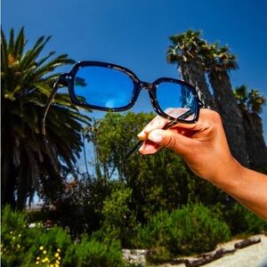 Crap Eyewear Dream Casette Sunglasses in Blue Tint Bio